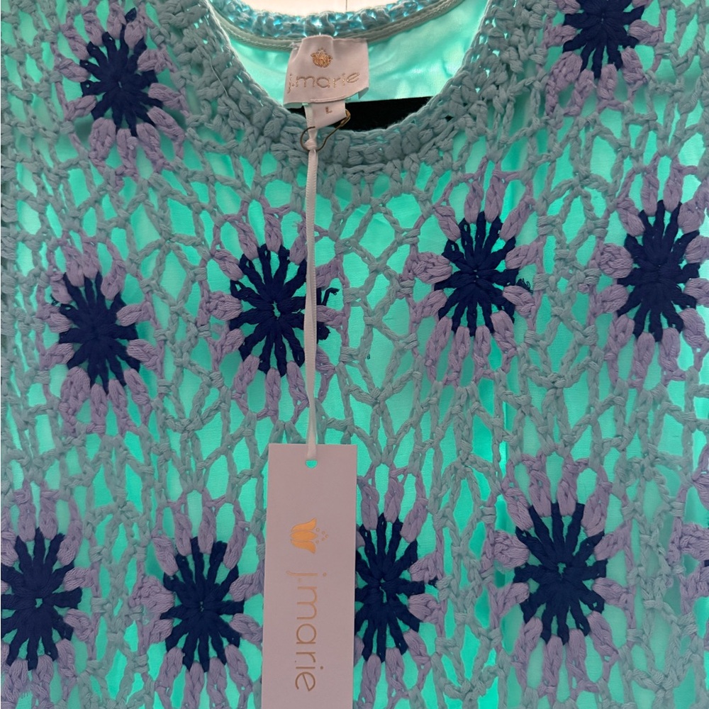 J marie crochet maxi dress